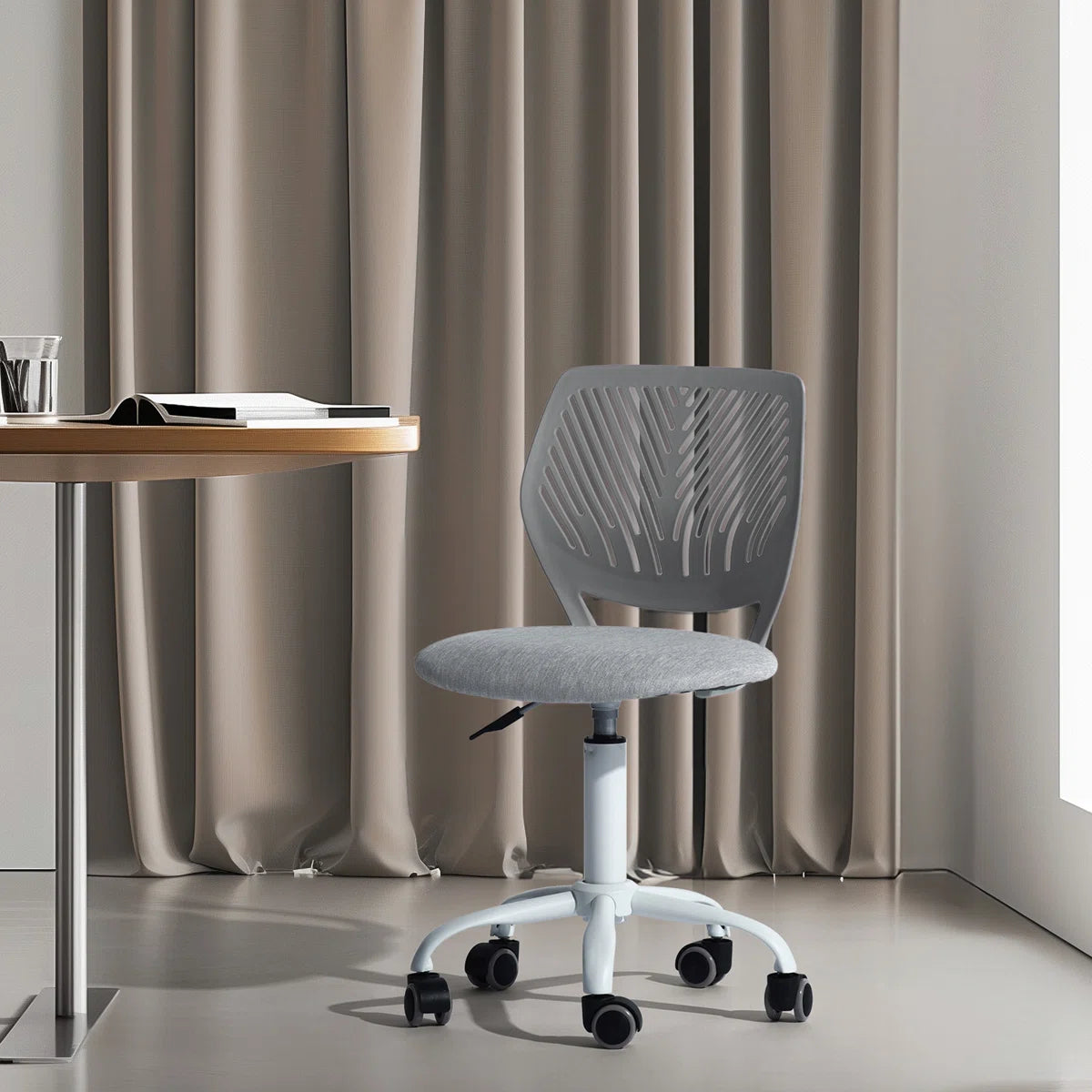 Elkland 360° Swivel Mesh Fabric Writing Office Task Chair with Height Adjustable for Teenager