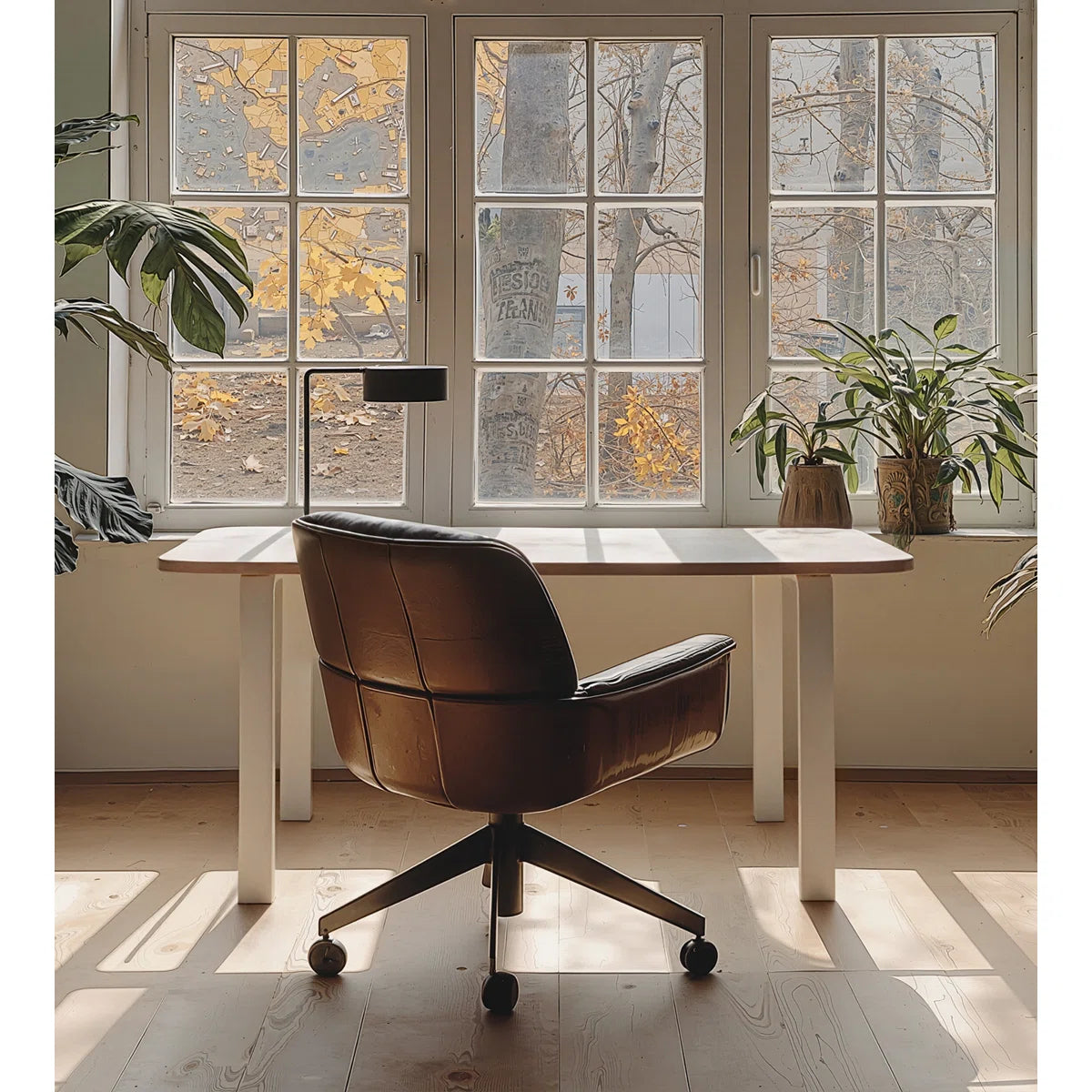 Modular Computer Office Desk, Modern Style Small Study Writing Workstation Table for Home & Business