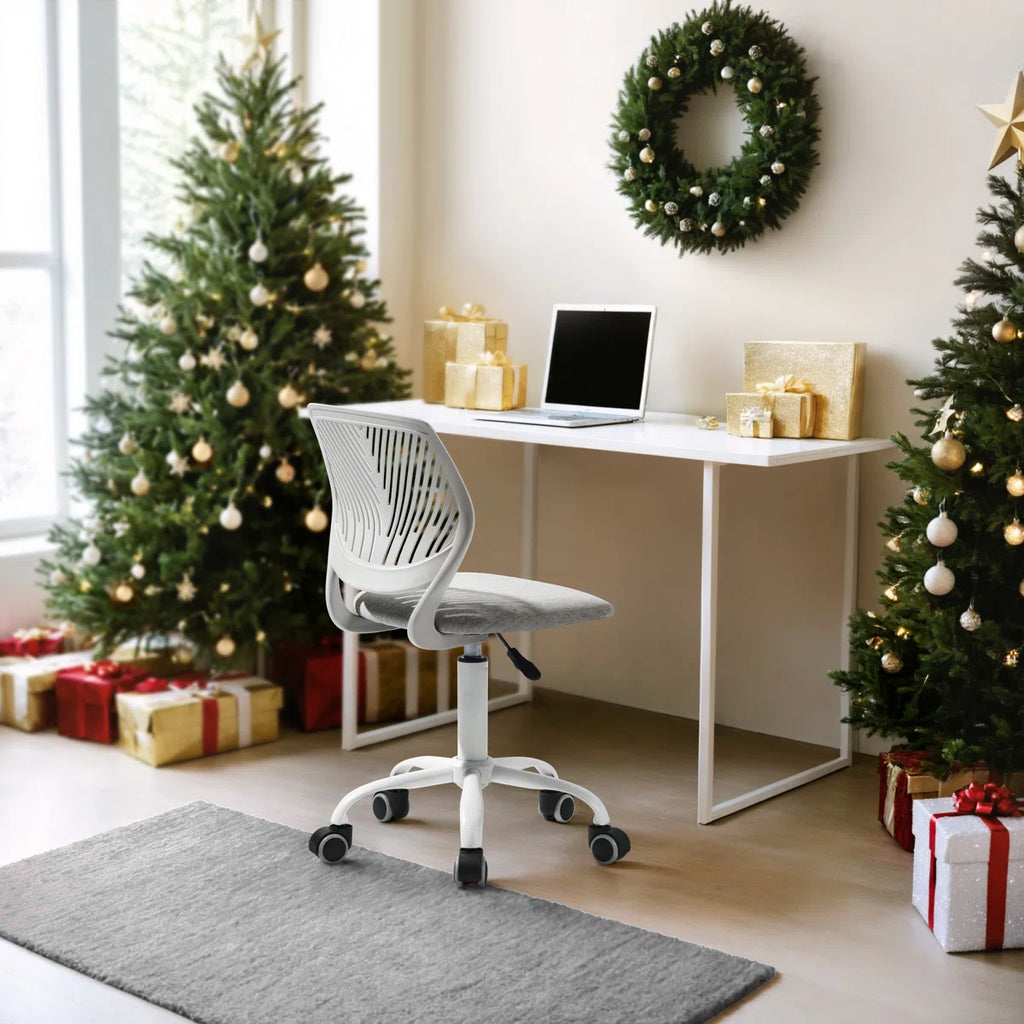 Elkland 360° Swivel Mesh Fabric Writing Office Task Chair with Height Adjustable for Teenager